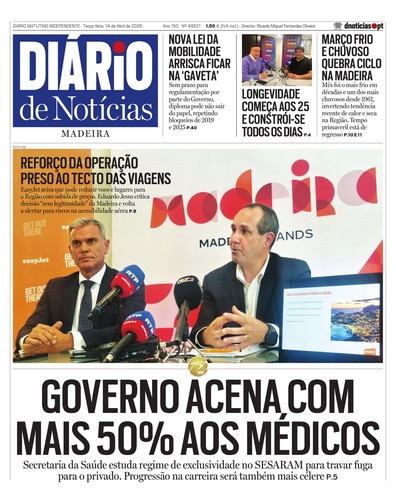 Edição do dia 14 Abril 2026 da pubicação Diário de Notícias