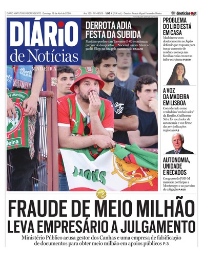 Edição do dia 19 Abril 2026 da pubicação Diário de Notícias