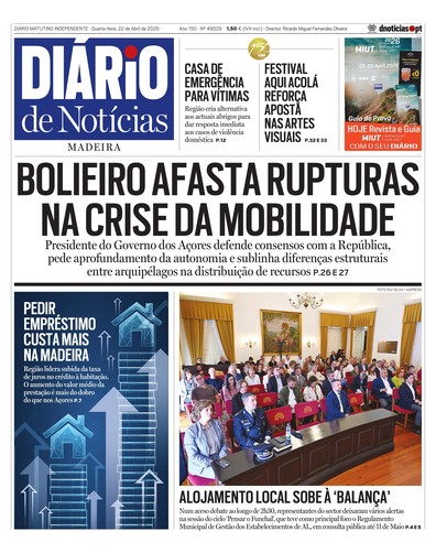 Edição do dia 22 Abril 2026 da pubicação Diário de Notícias