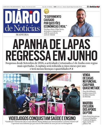 Edição do dia 25 Abril 2026 da pubicação Diário de Notícias