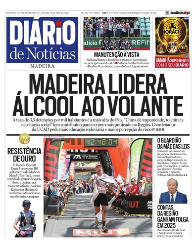 Edição do dia 26 Abril 2026 da pubicação Diário de Notícias