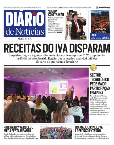 Edição do dia 8 Maio 2026 da pubicação Diário de Notícias