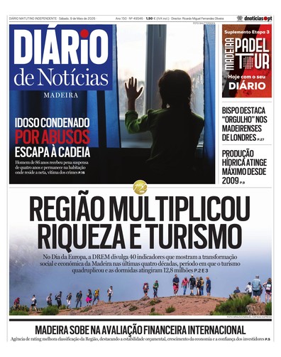 Edição do dia 9 Maio 2026 da pubicação Diário de Notícias