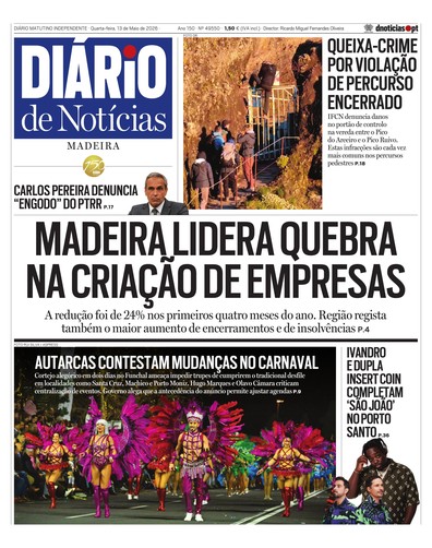 Edição do dia 13 Maio 2026 da pubicação Diário de Notícias