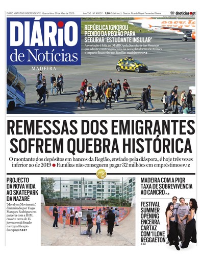 Edição do dia 20 Maio 2026 da pubicação Diário de Notícias