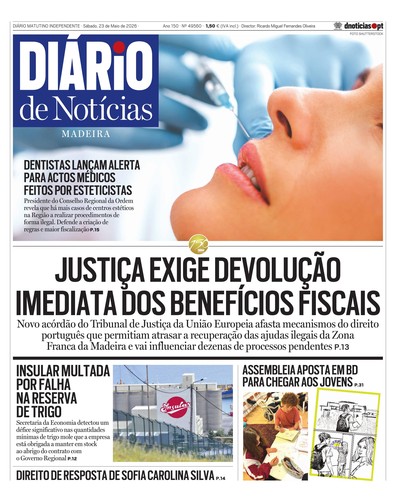 Edição do dia 23 Maio 2026 da pubicação Diário de Notícias