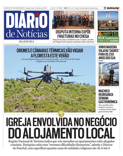 Edição do dia 25 Maio 2026 da pubicação Diário de Notícias