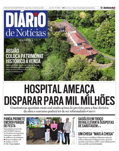 Edição do dia 27 Maio 2026 da pubicação Diário de Notícias