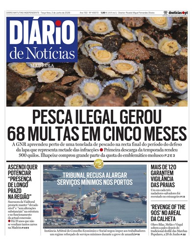 Edição do dia 2 Junho 2026 da pubicação Diário de Notícias