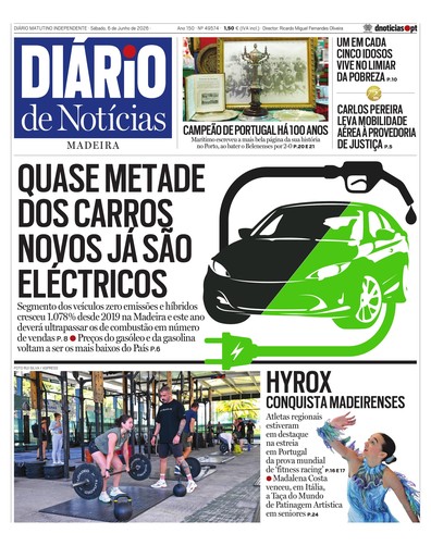Edição do dia 6 Junho 2026 da pubicação Diário de Notícias