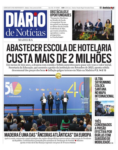 Edição do dia 13 Junho 2026 da pubicação Diário de Notícias