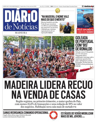 Edição do dia 24 Junho 2026 da pubicação Diário de Notícias