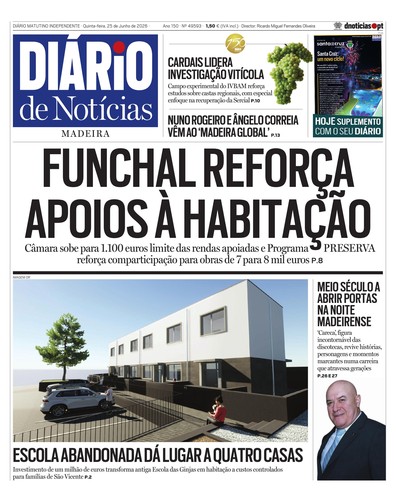 Edição do dia 25 Junho 2026 da pubicação Diário de Notícias