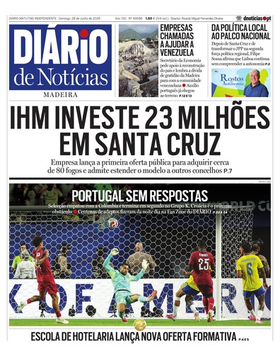 Edição do dia 28 Junho 2026 da pubicação Diário de Notícias
