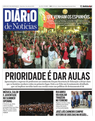 Edição do dia 3 Julho 2026 da pubicação Diário de Notícias