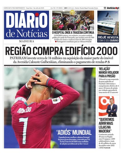 Edição do dia 7 Julho 2026 da pubicação Diário de Notícias