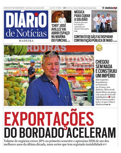 Edição do dia 9 Julho 2026 da pubicação Diário de Notícias