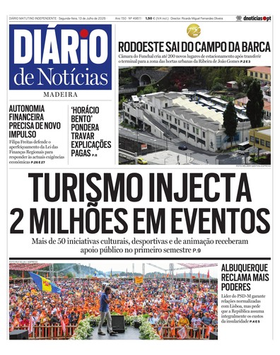 Edição do dia 13 Julho 2026 da pubicação Diário de Notícias