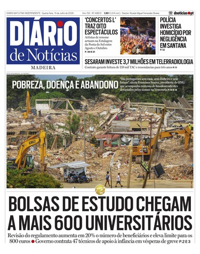 Edição do dia 15 Julho 2026 da pubicação Diário de Notícias