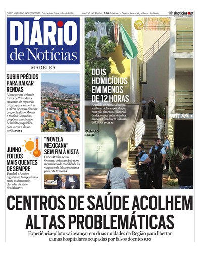 Edição do dia 16 Julho 2026 da pubicação Diário de Notícias