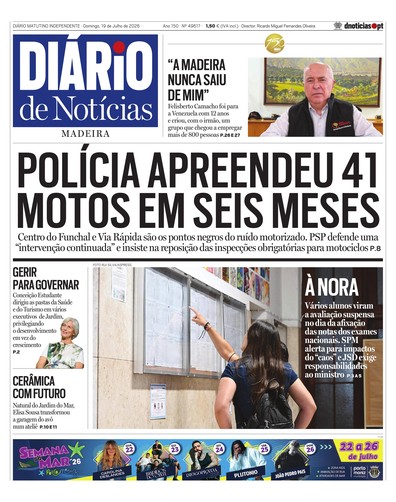 Edição do dia 19 Julho 2026 da pubicação Diário de Notícias