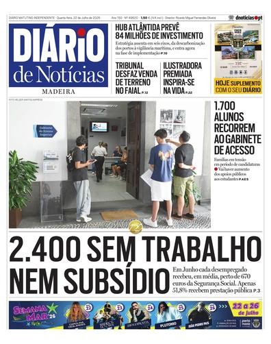 Edição do dia 22 Julho 2026 da pubicação Diário de Notícias