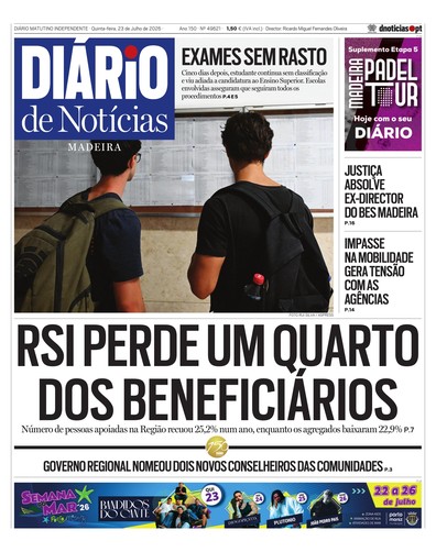 Edição do dia 23 Julho 2026 da pubicação Diário de Notícias