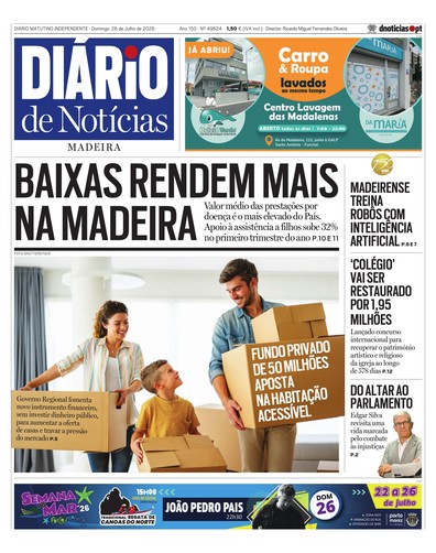 Edição do dia 26 Julho 2026 da pubicação Diário de Notícias