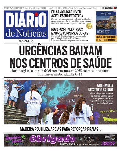 Edição do dia 27 Julho 2026 da pubicação Diário de Notícias