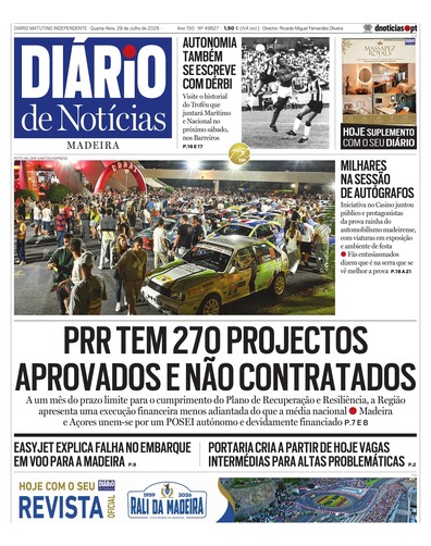 Edição do dia 29 Julho 2026 da pubicação Diário de Notícias