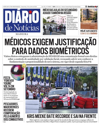 Edição do dia 31 Julho 2026 da pubicação Diário de Notícias