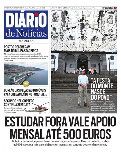 Edição do dia 14 Agosto 2026 da pubicação Diário de Notícias
