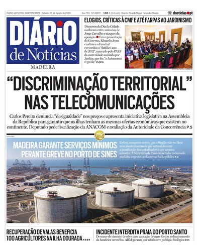 Edição do dia 22 Agosto 2026 da pubicação Diário de Notícias