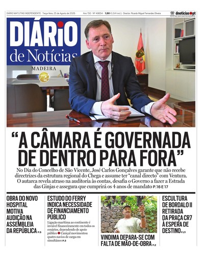 Edição do dia 25 Agosto 2026 da pubicação Diário de Notícias