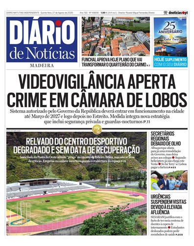 Edição do dia 27 Agosto 2026 da pubicação Diário de Notícias