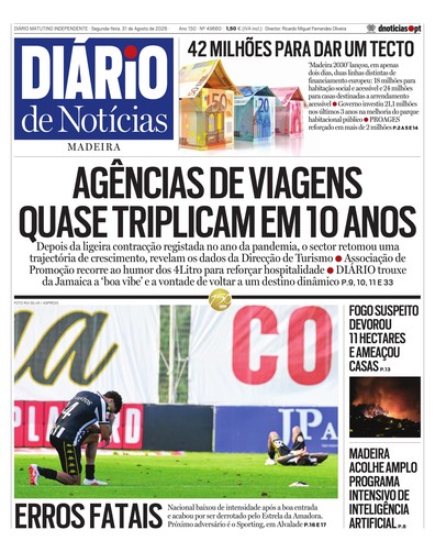Edição do dia 31 Agosto 2026 da pubicação Diário de Notícias