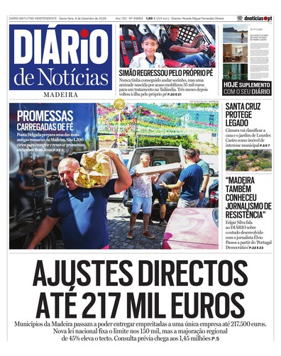 Edição do dia 4 Setembro 2026 da pubicação Diário de Notícias