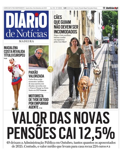 Edição do dia 9 Setembro 2026 da pubicação Diário de Notícias