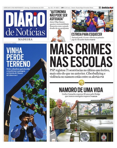 Edição do dia 13 Setembro 2026 da pubicação Diário de Notícias