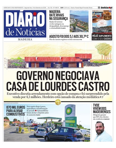 Edição do dia 14 Setembro 2026 da pubicação Diário de Notícias
