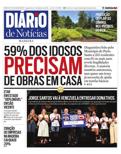 Edição do dia 21 Setembro 2026 da pubicação Diário de Notícias