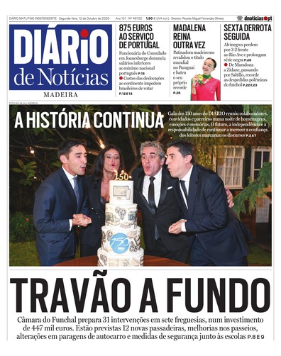 Edição do dia 12 Outubro 2026 da pubicação Diário de Notícias