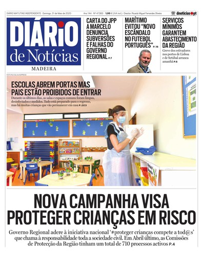 Edição do dia 31 Maio 2020 da pubicação Diário de Notícias