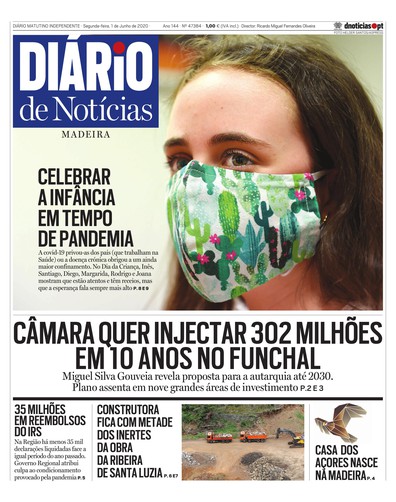 Edição do dia 1 Junho 2020 da pubicação Diário de Notícias
