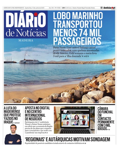 Edição do dia 10 Junho 2020 da pubicação Diário de Notícias
