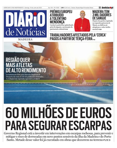 Edição do dia 14 Junho 2020 da pubicação Diário de Notícias