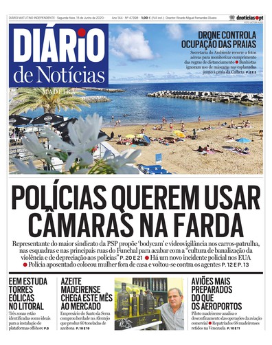Edição do dia 15 Junho 2020 da pubicação Diário de Notícias