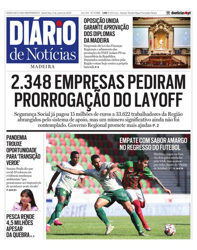 Edição do dia 5 Junho 2020 da pubicação Diário de Notícias