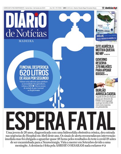 Edição do dia 1 Outubro 2020 da pubicação Diário de Notícias
