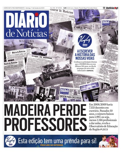 Edição do dia 11 Outubro 2020 da pubicação Diário de Notícias